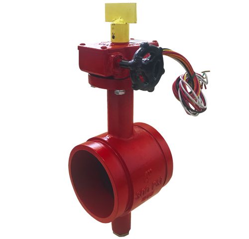DUYAR İZLENEBİLİR YİVLİ KELEBEK VANA DN 200"